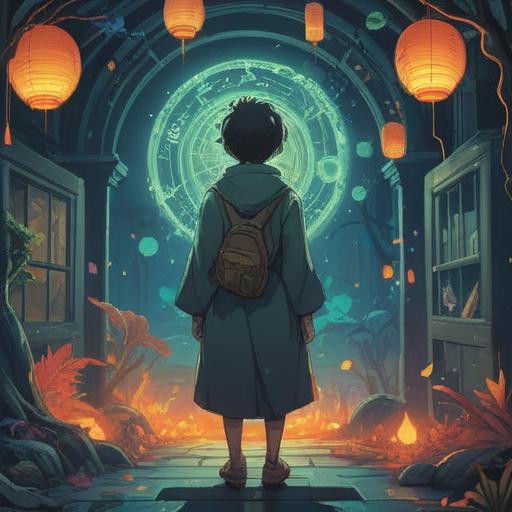 A serene, mystical illustration of a person reflecting on their health at the beginning of the year, surrounded by ethereal light, symbols of spiritual awakening and renewal, a calming landscape with gentle shades, a hint of winter scenery, the essence of introspection and healing, 4k