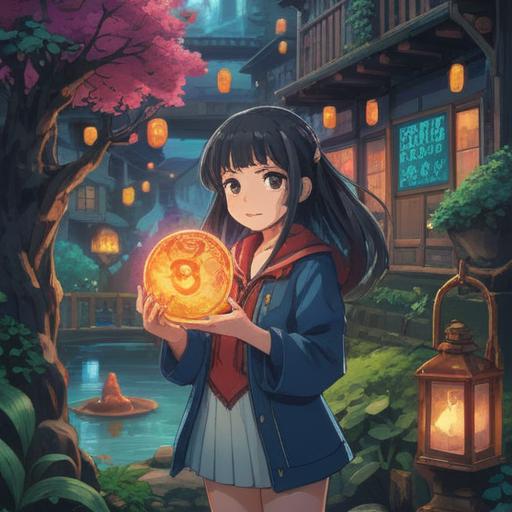 A vibrant and enchanting illustration of a lucky charm designed to attract younger admirers, featuring a colorful and intricate charm decorated with symbols of luck, surrounded by an aura of positivity, glowing softly, set against a whimsical background filled with playful elements that evoke joy and hope, showcasing heartfelt connections and youthful energy, 4k