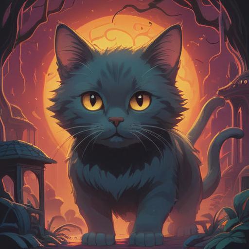 A mystical representation of spiritual signs appearing when a cat chooses not to engage, ethereal atmosphere, shadowy silhouettes of cats, faint glowing symbols in the background, hints of ancient wisdom, soft lighting, serene yet enigmatic vibe, evocative colors, detailed depictions of intuitive signs, 4k