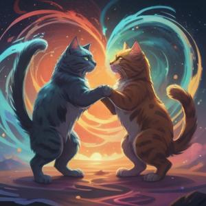 猫の喧嘩の声が聞こえる時のスピリチュアルな意味を解説