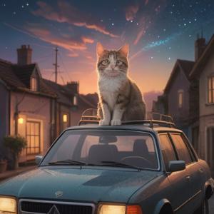 猫が車の上に乗るスピリチュアルな意味を解説