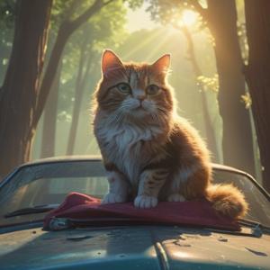 猫が車の上に乗った時のスピリチュアルな意味を解説