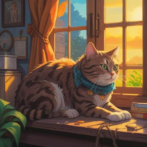 A serene scene of a cat nuzzling against a person's leg, warm sunlight filtering through a window, whimsical atmosphere, symbols of intuition and spirituality subtly incorporated in the background, hints of serenity and connection, gentle expressions on the faces of both the cat and the person, enchanting details like floating orbs of light or soft glows, emphasizing the spiritual signs to pay attention to, 4k