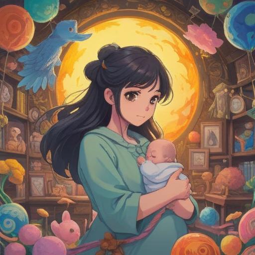 A joyful and colorful scene celebrating pregnancy, expecting parents preparing a nursery, cheerful decorations, engaging activities like painting and crafting, soft pastel colors, warm and inviting atmosphere, happy expressions, moments of connection, family bonding, supportive relationships, 4k