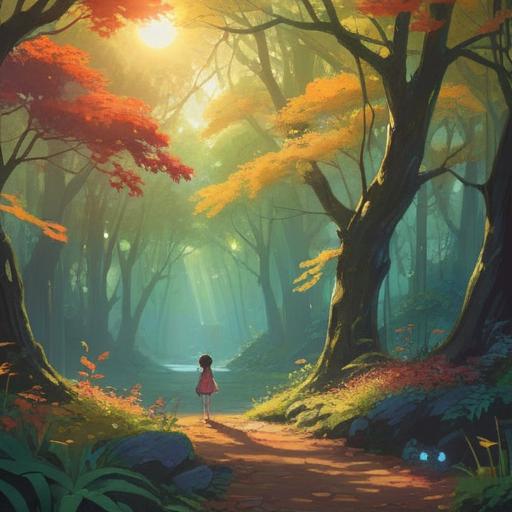 A serene outdoor scene, a gentle breeze rustling through leaves, a bright sun shining down, an ethereal glow representing spiritual signs, subtle pastel colors, uplifting atmosphere, symbolic elements like butterflies and flowers, soft light filtering through trees, a sense of peace and positivity, 4k