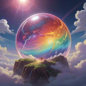 虹色の玉がもたらすスピリチュアルな意味を解説