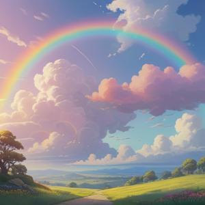 虹色と雲のスピリチュアルな意味を解説