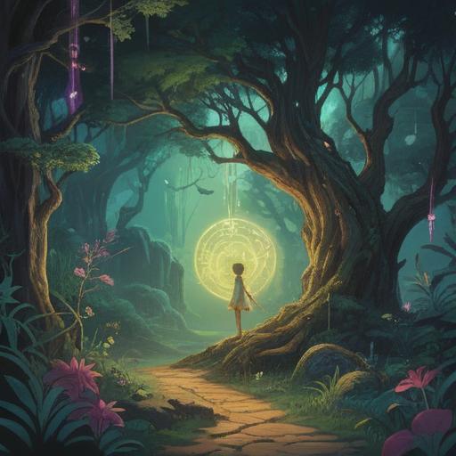 A mystical illustration depicting the spiritual signs to watch for during a muscle strain, ethereal light surrounding a person in discomfort, symbols of healing energy and protection, serene nature backdrop, vibrant colors representing energy flow, detailed facial expression showing awareness and introspection, calming atmosphere, 4k