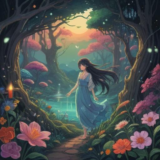 A mystical illustration depicting the concept of changing scent preferences as a spiritual sign, ethereal atmosphere, symbolic elements like flowers and aromatic herbs, a figure in meditation surrounded by swirling scents, rich colors and textures, soft light filtering through, evocative and introspective mood, 4k