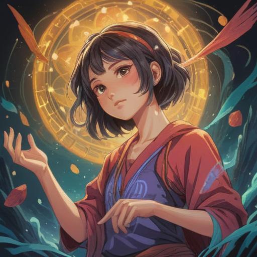 A spiritual illustration depicting a person with a gently scratch on their upper arm, surrounded by ethereal light, symbols of positivity and enlightenment, a serene expression on their face, nature elements like soft flowers and butterflies, a harmonious and uplifting atmosphere, reflective and calming color palette, 4k