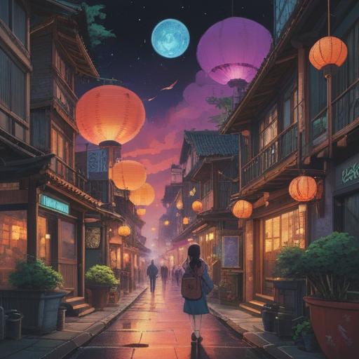 A serene and enlightening scene depicting spiritual signs related to