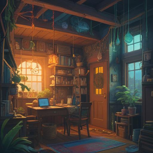 A serene and enlightening visual representation of a person experiencing a home viewing, surrounded by ethereal light, showcasing a harmonious connection between the individual and the space, vibrant energy flowing around, a sense of tranquility and discovery, subtle symbols of spirituality in the environment, soft focus, inviting atmosphere, 4k