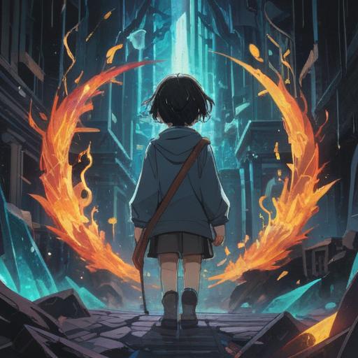 A surreal illustration depicting the spiritual significance of sudden breakage, shards of glass symbolizing unexpected change, a mystical aura surrounding the broken objects, ethereal light illuminating the scene, elements representing transformation and growth, a dreamlike landscape, harmonious colors blending together, insightful symbolism, 4k