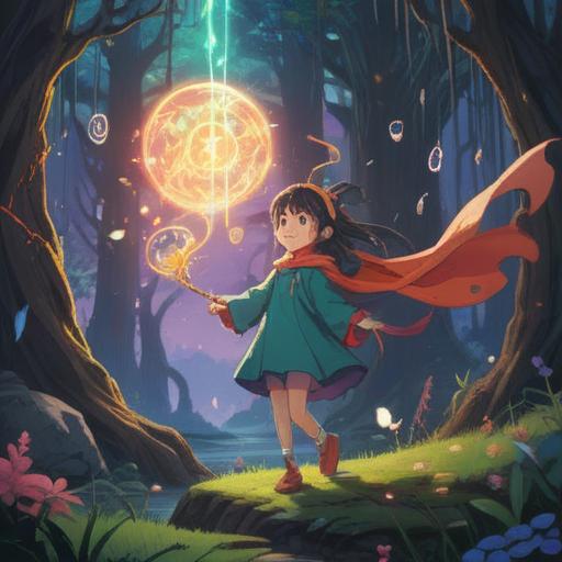 A serene landscape depicting a person experiencing a sudden ringing in their ears, surrounded by ethereal light, mystical symbols floating in the air, vibrant colors representing different emotions, tranquil environment, nature elements like trees and water reflecting the phenomenon, conveying a sense of awareness and spirituality, 4k