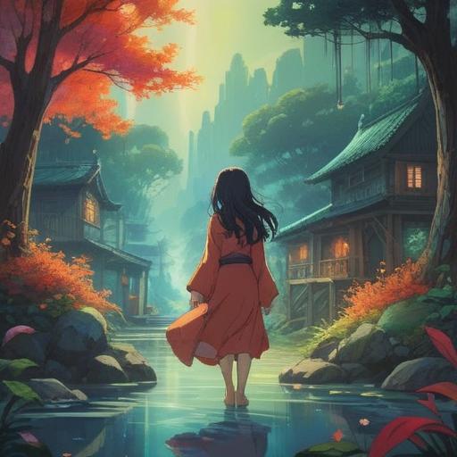 A mystical scene illustrating the spiritual significance of suddenly disliking someone, ethereal aura, symbolic representations of personal growth, vibrant colors, contrasting emotions, serene landscape, subtle imagery of enlightenment, interconnectedness of relationships, 4k