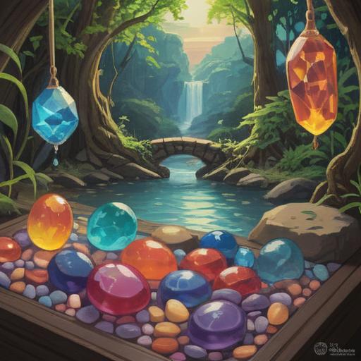 A serene scene featuring a collection of various lucky stones, each with unique colors and patterns, arranged on a smooth wooden surface, natural light filtering through a nearby window, soft shadows enhancing the stones' textures, an open journal and a steaming cup of tea beside them, inviting a sense of calm and motivation, 4k