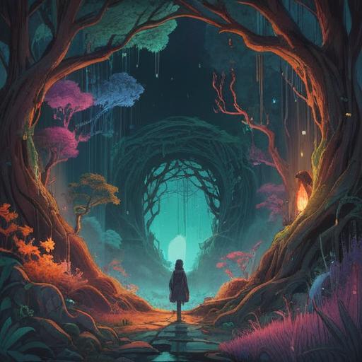 A thoughtful depiction of spiritual signs influenced by toxic parenting, subtle emotional expressions, contrasting colors representing inner turmoil, ethereal elements symbolizing guidance and warning, surreal background illustrating a journey of self-discovery, a figure contemplating their path amidst the shadows, the essence of resilience and healing, 4k