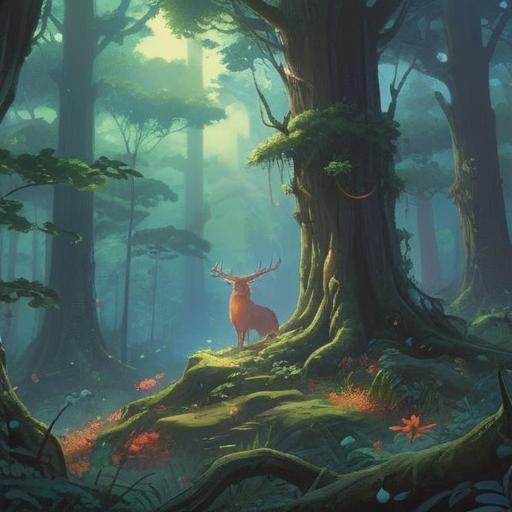 A serene and mystical scene depicting spiritual signs, ethereal light illuminating a tranquil forest, tall ancient trees, soft mist filling the air, symbols of wisdom and caution intertwined, a peaceful yet alert atmosphere, gentle contrasts between light and shadow, inviting yet mysterious elements, 4k