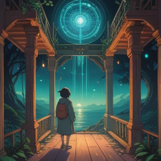 A tranquil scene depicting someone gazing at the same object, subtle spiritual symbols in the background, emphasis on mindfulness, ethereal light illuminating the scene, a sense of connection to the universe, elements representing intuition and awareness, serene expression, harmonious colors, nature surrounding the moment, 4k