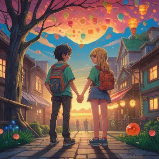 A serene illustration depicting a pair of identical lucky charms, vibrant colors, soft lighting emphasizing their similarities, surrounded by a backdrop of a tranquil garden, gentle breeze rustling through leaves, an aura of good fortune, symbols of protection and hope, enchanting atmosphere, 4k