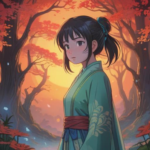 A serene and mystical illustration, repeated images symbolizing spiritual signs, ethereal light enveloping the scene, tranquil colors, nature elements intertwining with geometric patterns, enlightening aura radiating from the subjects, reflective atmosphere, deep connection to the universe, vivid symbolism, 4k