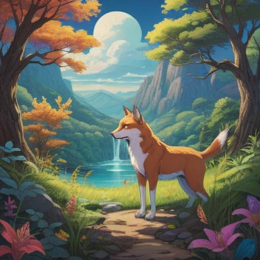 A serene and uplifting scene depicting the transformation of the human spirit through animal protection, vibrant wildlife flourishing in a natural habitat, individuals interacting lovingly with rescued animals, a sense of harmony and connection, ethereal light illuminating the scene, symbols of spirituality like butterflies and soft glowing orbs, emotional expressions of joy and compassion, 4k