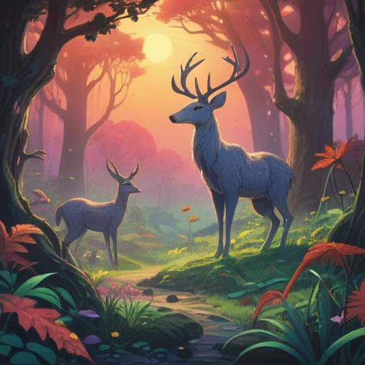 A serene and mystical scene featuring animal remains as a symbol of spiritual signs, soft ethereal light illuminating the surroundings, lush forest background, delicate flowers blooming around the remains, gentle spirits appearing in the form of wisps, harmonious connection between nature and the spiritual world, tranquil atmosphere, inviting sense of peace and understanding, 4k