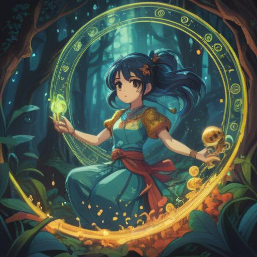 A serene image of a spiritual lucky charm designed to alleviate headaches and back pain, featuring soothing colors, intricate patterns, ethereal light, surrounded by elements like crystals and herbs, calming atmosphere, harmonious design, nature-inspired details, spiritual symbolism, 4k