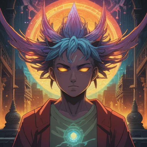 A mystical illustration depicting the spiritual signs of temple headaches, ethereal glow surrounding the head, abstract representations of energy flow, serene expressions, elements of nature symbolizing awareness and intuition, calming color palette, dreamlike atmosphere, symbolic imagery intertwining with human silhouette, 4k