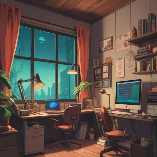 A stylish and organized workspace, neatly arranged papers and files, a computer displaying graphs and charts, a cup of coffee beside a notebook, bright natural light streaming through a window, an inviting and productive atmosphere, modern design elements, 4k