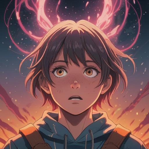 A serene and introspective scene depicting a person holding their head in a moment of pain, surrounded by ethereal light and shimmering auras, symbolic representations of spiritual awakening in the background, soft ethereal colors, mystical elements like floating crystals and gentle fog, a sense of tranquil reflection, subtle hints of healing energy, 4k