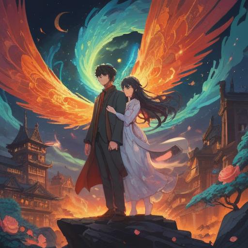 A spiritual representation of obsession with a married person, ethereal atmosphere, intertwined energies, symbolic elements of love and longing, subtle hints of conflict and desire, dreamlike imagery, soft glowing lights, capturing deep emotions, surreal visuals, 4k