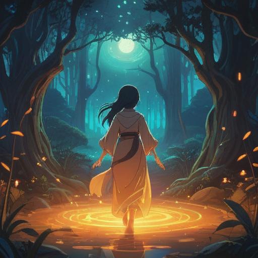 A transparent figure representing spiritual signs, ethereal glow surrounding the silhouette, serene atmosphere, symbols of positivity and enlightenment, gentle light beams illuminating the space, nature in the background, tranquil setting, harmonious colors, mystical vibes, 4k