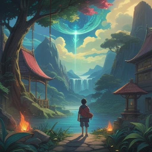 A serene and mystical illustration, overcoming spiritual emergency, a lucky object radiating vibrant energy, a serene landscape with ethereal light, symbols of hope and healing, a person finding peace, guiding spiritual aura surrounding them, uplifting colors, harmonious atmosphere, 4k