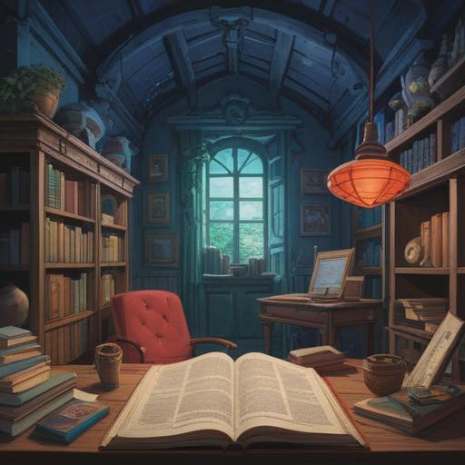 A serene landscape depicting a collection of various objects and ideas coming together, harmonious arrangement of books, papers, and digital devices, soft lighting casting gentle shadows, emphasizing organization and clarity, inviting atmosphere, representing the concept of summary, 4k