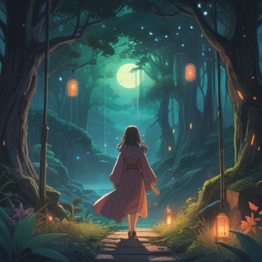 A serene and mystical illustration, soft glowing lights, ethereal landscapes, spiritual symbols subtly integrated, a figure resembling a wise guide reflecting insights, tranquil atmosphere, nature elements like trees and flowing water, dreamlike quality, 4k