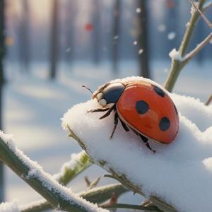 冬のてんとう虫とスピリチュアルな意味を解説