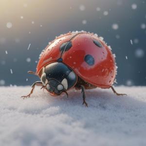 冬にてんとう虫と出会うスピリチュアルな意味を解説