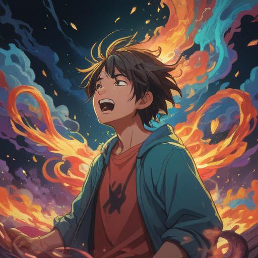 A spiritual interpretation of being yelled at, an individual in deep contemplation, surrounded by swirling energy and vibrant colors, depicting emotional release and transformation, a serene landscape in the background, ethereal light illuminating the scene, introspective expression, 4k