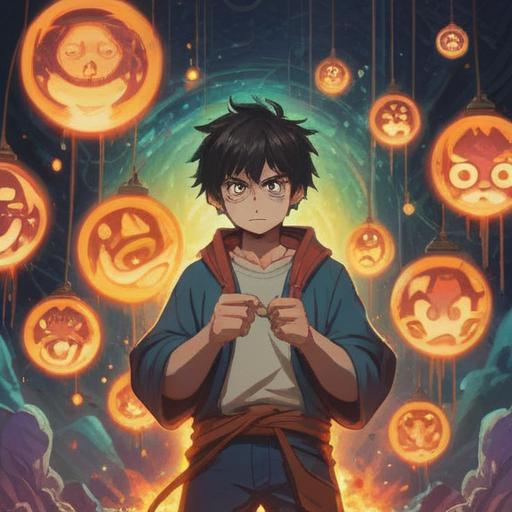 A serene scene depicting a person experiencing anger, surrounded by subtle spiritual signs such as glowing orbs, gentle mist, and vibrant colors, reflecting tranquility amidst turmoil, symbolic imagery of intuition and awareness, mindfulness elements woven throughout the environment, calm facial expressions, 4k