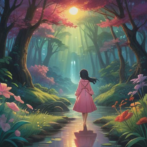 A serene and calming scene, featuring a beautiful spiritual lucky charm, soft pastel colors, glowing aura, intricate designs, surrounded by nature elements like gentle streams and blooming flowers, tranquil atmosphere, depicting relaxation and inner peace, 4k