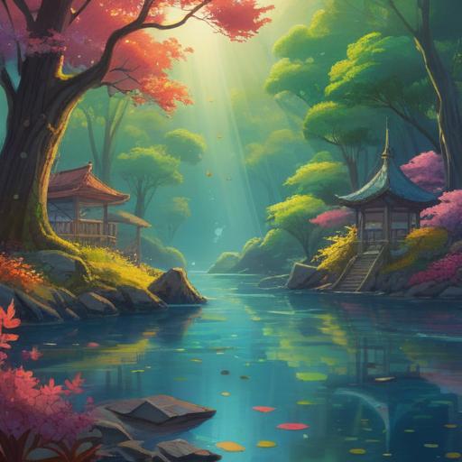 A serene meditation scene, soft lighting, peaceful surroundings, gentle nature elements, flowing water, tranquil atmosphere, mindful breathing, harmonious energy, inner peace, 4k