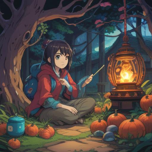 A whimsical illustration of a luck-bringing object in a tense scene, vibrant colors, dynamic composition, a character confronting their anger, magical aura surrounding the object, emotional expression, clear representation of the theme, engaging background elements, 4k