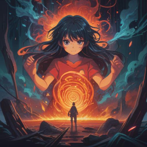 An ethereal scene depicting the transformative power of anger as a spiritual sign, vibrant colors, dynamic lighting, abstract representations of emotions, flowing energy around a figure experiencing anger, symbols of growth and awakening, an aura surrounding the character, serene yet powerful atmosphere, 4k