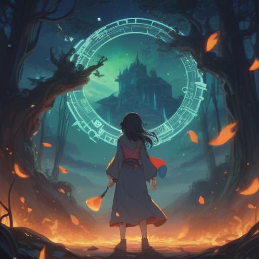 A mystical scene depicting spiritual signs that appear when someone is prone to anger, ethereal symbols in the air, soft glowing lights, a serene figure in deep contemplation, nature elements like trees and flowing water, a calming aura surrounding the figure, subtle hints of tension in the environment, vibrant colors blending harmoniously, 4k