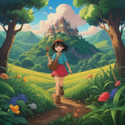 A vibrant illustration of a successful land search, featuring a lucky charm, surrounded by lush greenery and open fields, a smiling person holding a four-leaf clover, bright blue sky, hopeful atmosphere, detailed landscape elements, rich colors, inviting scene, 4k