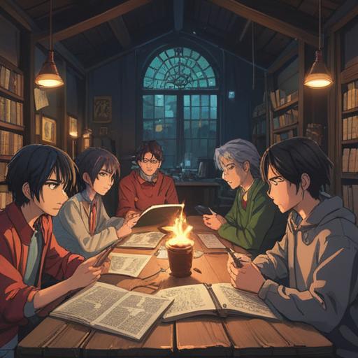 A serene scene of a diverse group of people engaging in a lively discussion, various documents and laptops spread out across a large table, colorful sticky notes and charts displayed on the wall, teamwork in action, bright and inviting room, cooperative atmosphere, 4k