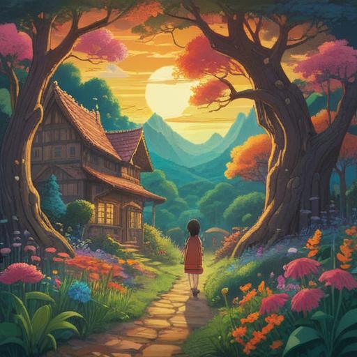 A serene landscape depicting a person joyfully receiving the keys to their newly purchased land, surrounded by lush greenery and blooming flowers, a bright blue sky overhead signifying positivity, rays of sunlight breaking through the clouds, symbols of good fortune such as rainbows or doves subtly integrated into the scene, calm and uplifting atmosphere, harmonious connection with nature, 4k