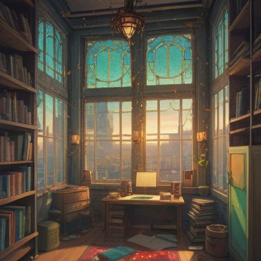 A serene scene depicting the act of organizing a phone book, gentle light filtering through a window, overlapping images of spiritual symbols, a sense of clarity and peace, vibrant colors representing positive energy, an organized space reflecting inner harmony, a peaceful individual lost in thought, 4k