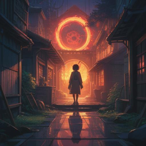 A mystical scene depicting spiritual signs during poor signal reception, ethereal lights flickering in a darkened environment, a silhouette of a person looking up at the sky, soft glowing orbs representing spiritual messages, ambient nature elements like trees and stars, a sense of calm yet alertness, 4k